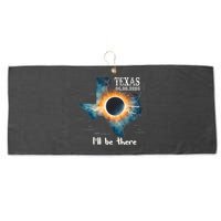 Total Solar Eclipse 2024 Texas Large Microfiber Waffle Golf Towel