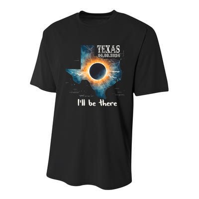 Total Solar Eclipse 2024 Texas Youth Performance Sprint T-Shirt