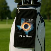Total Solar Eclipse 2024 Texas Golf Towel