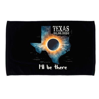 Total Solar Eclipse 2024 Texas Microfiber Hand Towel
