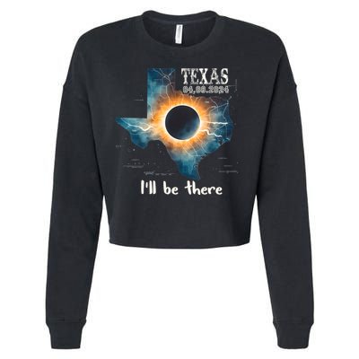 Total Solar Eclipse 2024 Texas Cropped Pullover Crew