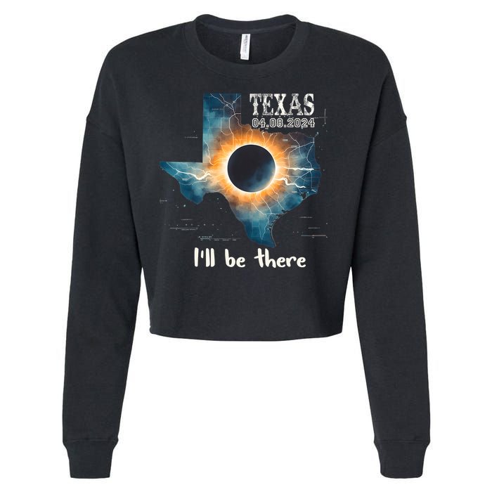 Total Solar Eclipse 2024 Texas Cropped Pullover Crew