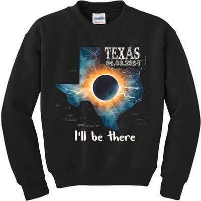 Total Solar Eclipse 2024 Texas Kids Sweatshirt