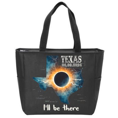 Total Solar Eclipse 2024 Texas Zip Tote Bag