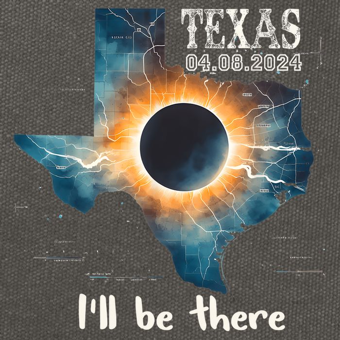 Total Solar Eclipse 2024 Texas Cotton Canvas Backpack