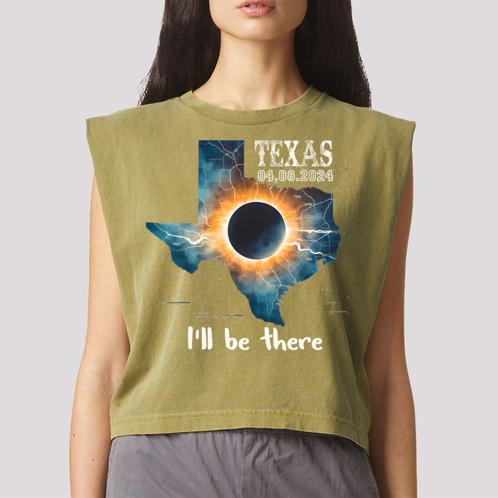 Total Solar Eclipse 2024 Texas Garment-Dyed Women's Muscle Tee
