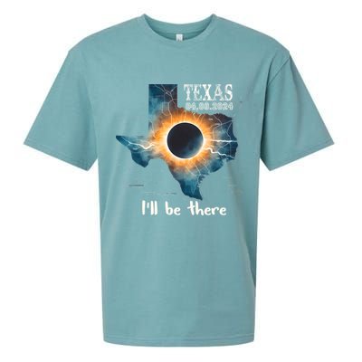 Total Solar Eclipse 2024 Texas Sueded Cloud Jersey T-Shirt
