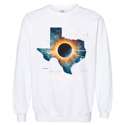 Total Solar Eclipse 2024 Texas Garment-Dyed Sweatshirt