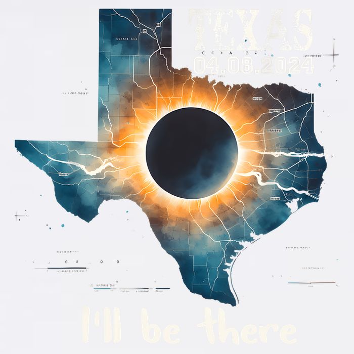 Total Solar Eclipse 2024 Texas Garment-Dyed Sweatshirt