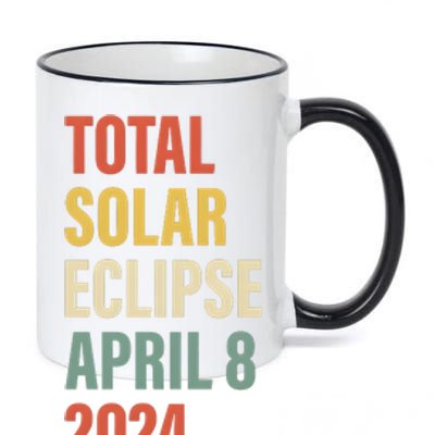 Total Solar Eclipse April 8 2024 11oz Black Color Changing Mug