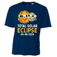 Total Solar Eclipse 2024 Glasses Funny Sun Moon Boy Cooling Performance Crew T-Shirt