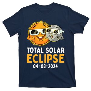 Total Solar Eclipse 2024 Glasses Funny Sun Moon Boy T-Shirt