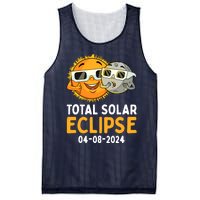 Total Solar Eclipse 2024 Glasses Funny Sun Moon Boy Mesh Reversible Basketball Jersey Tank