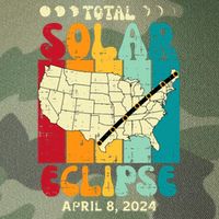 Total Solar Eclipse Usa Map Retro April 8 2024 Legacy Tie Dye Trucker Hat