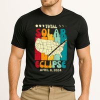 Total Solar Eclipse Usa Map Retro April 8 2024 Performance Shirt