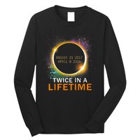 Total Solar Eclipse Twice In A Lifetime 2024 Total Eclipse Long Sleeve Shirt