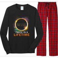 Total Solar Eclipse Twice In A Lifetime 2024 Total Eclipse Long Sleeve Pajama Set