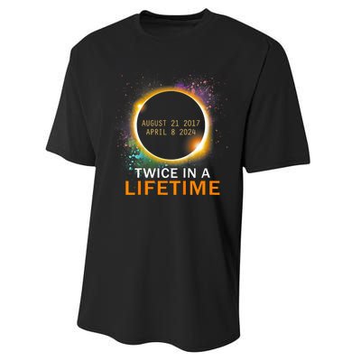 Total Solar Eclipse Twice In A Lifetime 2024 Total Eclipse Performance Sprint T-Shirt