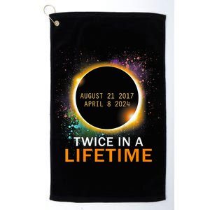 Total Solar Eclipse Twice In A Lifetime 2024 Total Eclipse Platinum Collection Golf Towel