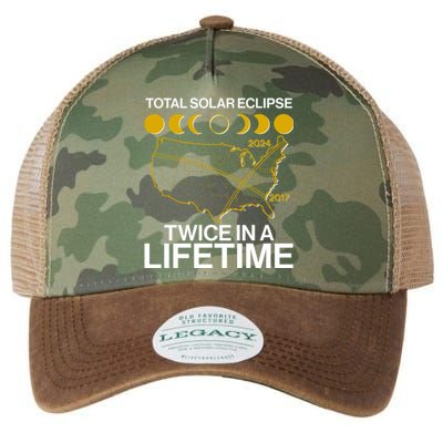 Total Solar Eclipse Twice In A Lifetime 2017 2024 Legacy Tie Dye Trucker Hat