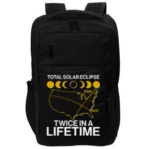 Total Solar Eclipse Twice In A Lifetime 2017 2024 Impact Tech Backpack