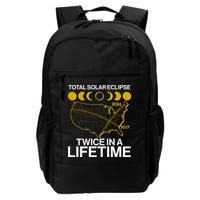 Total Solar Eclipse Twice In A Lifetime 2017 2024 Backpack