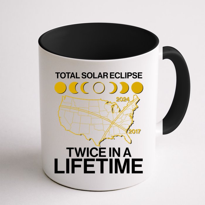 Total Solar Eclipse Twice In A Lifetime 2017 2024 Mug