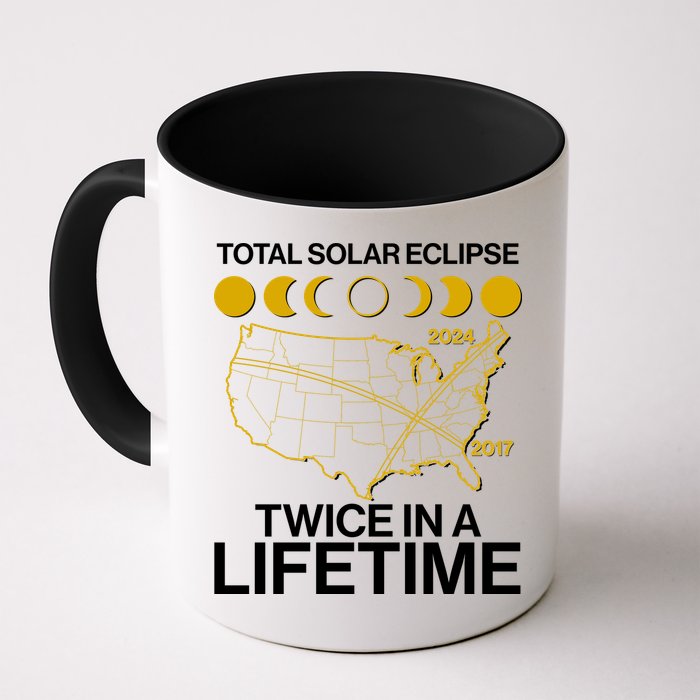 Total Solar Eclipse Twice In A Lifetime 2017 2024 Mug