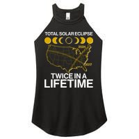 Total Solar Eclipse Twice In A Lifetime 2017 2024 Women's Perfect Tri Rocker Tank