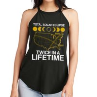Total Solar Eclipse Twice In A Lifetime 2017 2024 Women's Perfect Tri Rocker Tank