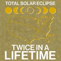 Total Solar Eclipse Twice In A Lifetime 2017 2024 Garment-Dyed Women's Muscle Tee