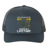 Total Solar Eclipse Twice In A Lifetime 2017 2024 Yupoong Adult 5-Panel Trucker Hat