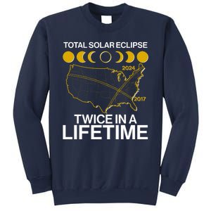 Total Solar Eclipse Twice In A Lifetime 2017 2024 Sweatshirt