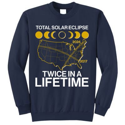Total Solar Eclipse Twice In A Lifetime 2017 2024 Sweatshirt