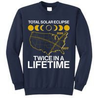Total Solar Eclipse Twice In A Lifetime 2017 2024 Sweatshirt