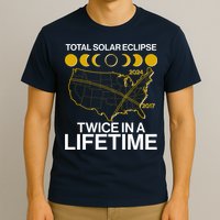 Total Solar Eclipse Twice In A Lifetime 2017 2024 T-Shirt