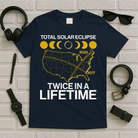 Total Solar Eclipse Twice In A Lifetime 2017 2024 T-Shirt