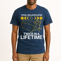 Total Solar Eclipse Twice In A Lifetime 2017 2024 Tall T-Shirt