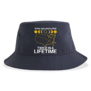 Total Solar Eclipse Twice In A Lifetime 2017 2024 Sustainable Bucket Hat