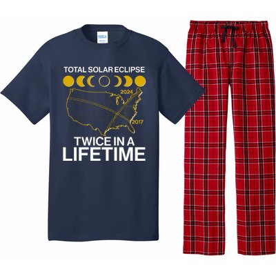 Total Solar Eclipse Twice In A Lifetime 2017 2024 Pajama Set