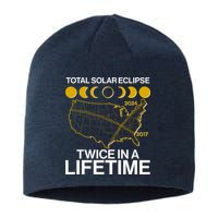 Total Solar Eclipse Twice In A Lifetime 2017 2024 Sustainable Beanie