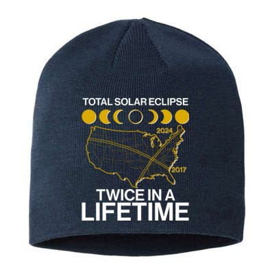 Total Solar Eclipse Twice In A Lifetime 2017 2024 Sustainable Beanie