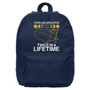 Total Solar Eclipse Twice In A Lifetime 2017 2024 16 in Basic Backpack