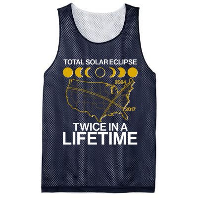 Total Solar Eclipse Twice In A Lifetime 2017 2024 Mesh Reversible Basketball Jersey Tank