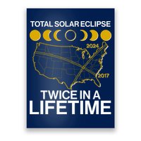 Total Solar Eclipse Twice In A Lifetime 2017 2024 Poster
