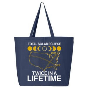 Total Solar Eclipse Twice In A Lifetime 2017 2024 25L Jumbo Tote