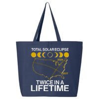 Total Solar Eclipse Twice In A Lifetime 2017 2024 25L Jumbo Tote