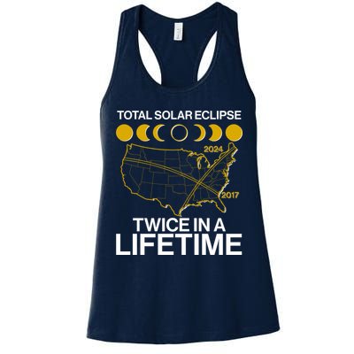 Total Solar Eclipse Twice In A Lifetime 2017 2024 Womens Tank Top
