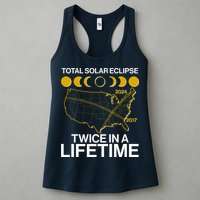 Total Solar Eclipse Twice In A Lifetime 2017 2024 Womens Tank Top