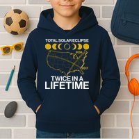 Total Solar Eclipse Twice In A Lifetime 2017 2024 Kids Hoodie